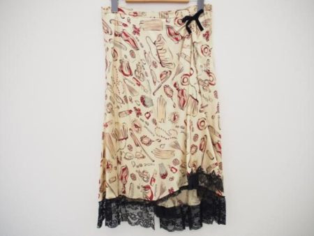 ポップなプリント柄がキュートなモスキーノのシルク製のスカートを買取しました