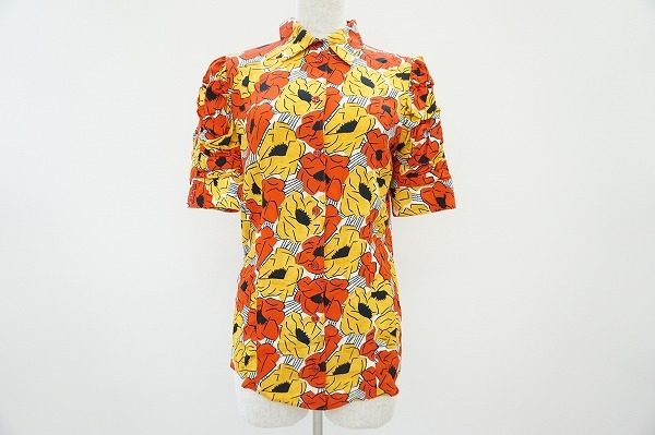 【買取りいたしました】カラフルなデザインがリゾートにも最適。イヴサンローランの半袖シャツ