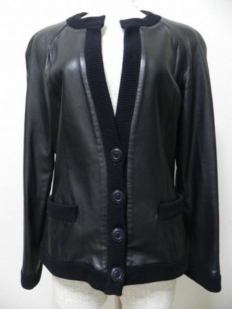 ハードなのにレディライク。ミスアシダのエレガントなレザーブルゾン