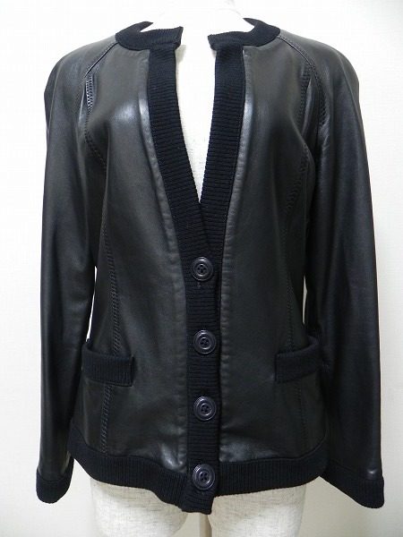 ハードなのにレディライク。ミスアシダのエレガントなレザーブルゾン