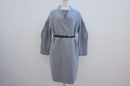 忙しい朝にピッタリ。エポカのニットセットアップとコートの3点セットを買取しました