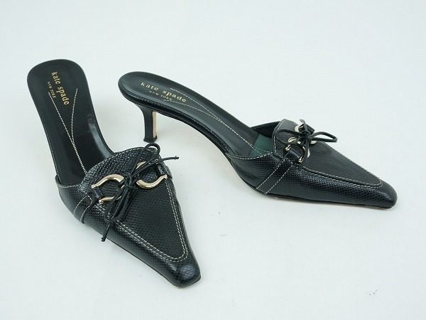 【買取情報】フェミニンさあふれるケイト・スペードニューヨークのミュールは、演奏会や食事会にぴったり