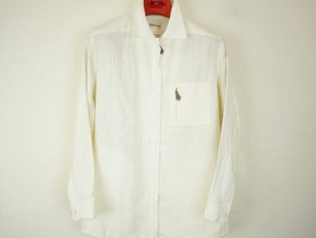 春の気分を高めてくれる、エルメスのホワイトジップアップブルゾンを買取しました