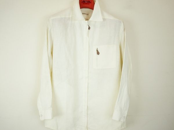 春の気分を高めてくれる、エルメスのホワイトジップアップブルゾンを買取しました