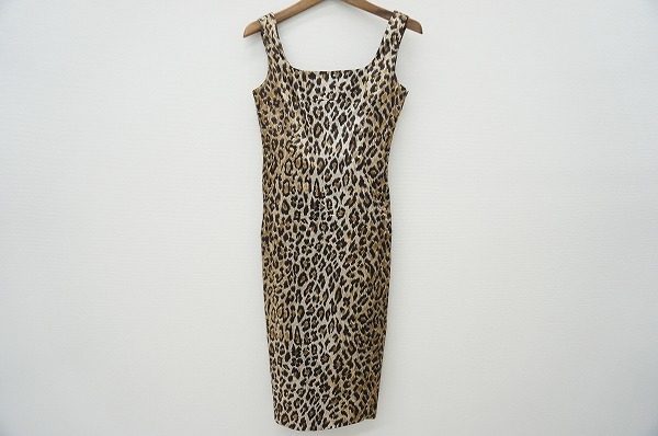 【買取情報】品のあるヒョウ柄が魅力的。スタイルも良く見えるD&Gのワンピース
