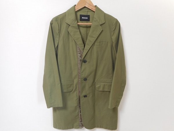 様々なシーズンで活躍間違いなし！ズッカのコットン素材のコートをお売り頂きました。　