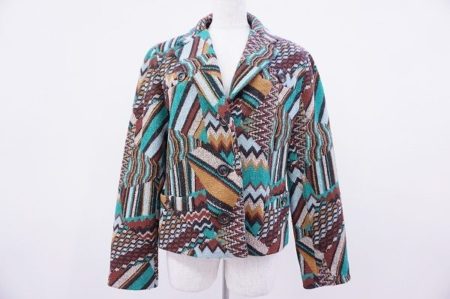 幾何学パターンのナンバーワンブランド「ミッソーニ」のジャケットを買取しました