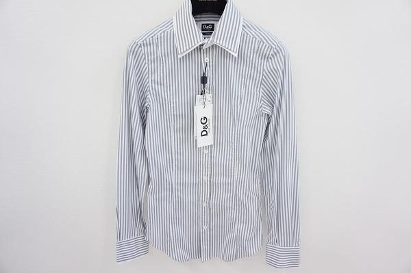 D&Gのメンズ向けシャツを買取り致しました。縦ストライプがシンプルながらも素敵。