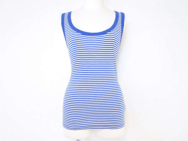 【アニエスベーのボーダータンクトップ買取】スポーティーで元気いっぱいなアイテムです。