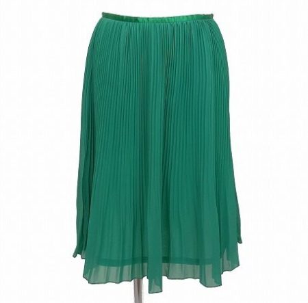 色鮮やかなグリーンが映える　イエナのエレガントなプリーツスカートを買取りました