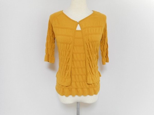 ONでもOFFでも大活躍！エストネーションのレディースアンサンブルニットを買取しました