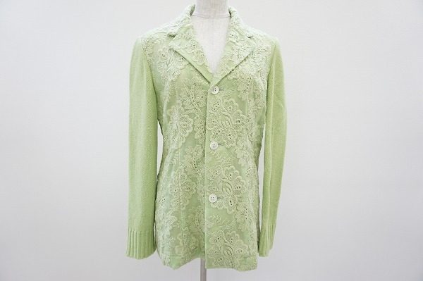 女性らしいモードを嗜むことが出来る。トリココムデギャルソンのニット切り替えしジャケットを買取しました