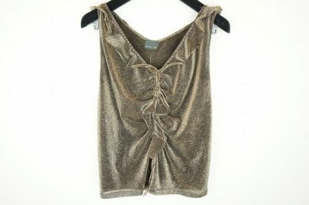 ラグジュアリーにもカジュアルにも合わせられる。フェンディのゴールドカットソーを買取しました