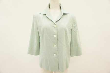 ペパーミントグリーンが涼しげ。レリアンのエレガントなジャケットを買取しました