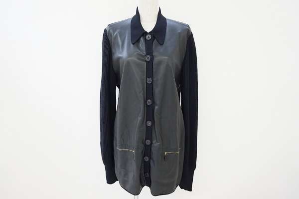 メンズライクな雰囲気なのに女性らしい。エルメスのカーディガンをお売りいただきました