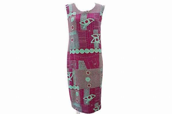 丁寧な幾何学模様が華やぐ。詩仙堂のノースリーブワンピースを買取しました！