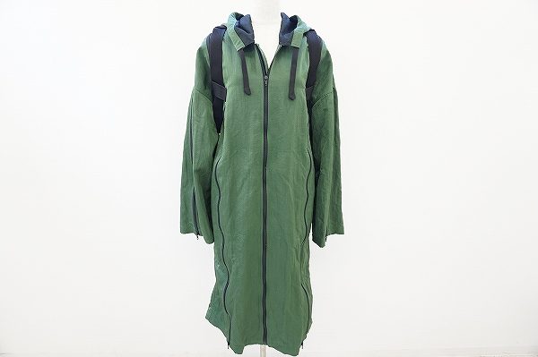 リュック付で機能的なカンサイヤマモトのメンズコートを買取しました
