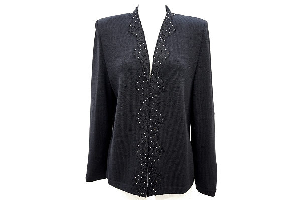 着心地の良いニットでつくられたセントジョンのブラックニットジャケットを買取いたしました