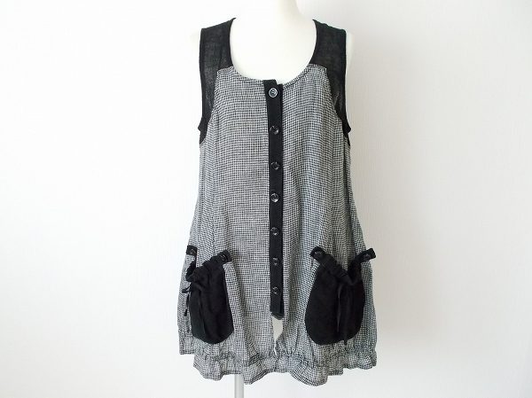 トレンドのグレンチェック、ティービーセンソユニコのノースリーブチュニックを買取いたしました