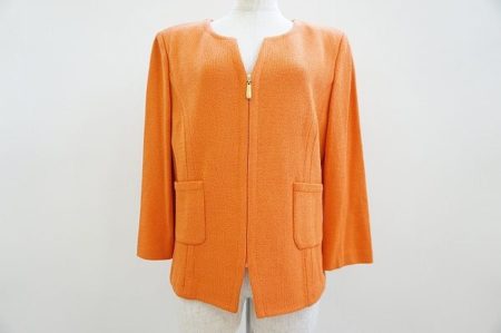 元気のでるオレンジカラーニット素材使用。セントジョンのジャケットを買取いたしました
