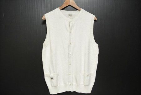 ヘビロテしても型崩れしない、パパスの麻混ベストを買取いたしました