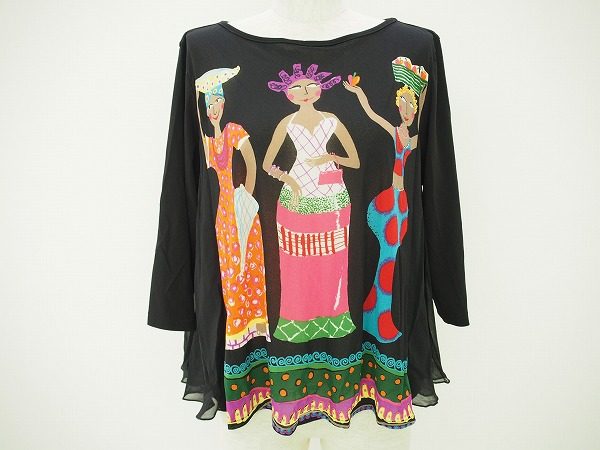 エスニックな可愛いプリント柄のトクコのカットソーを買取いたしました