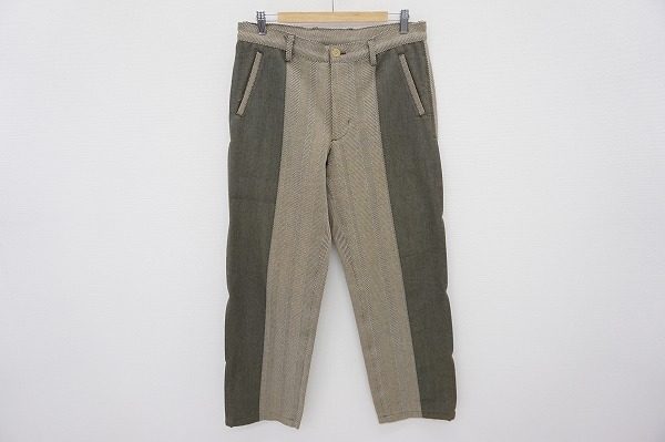 素材切り替えが個性的なイッセイミヤケエイポックのメンズパンツを買い取りました