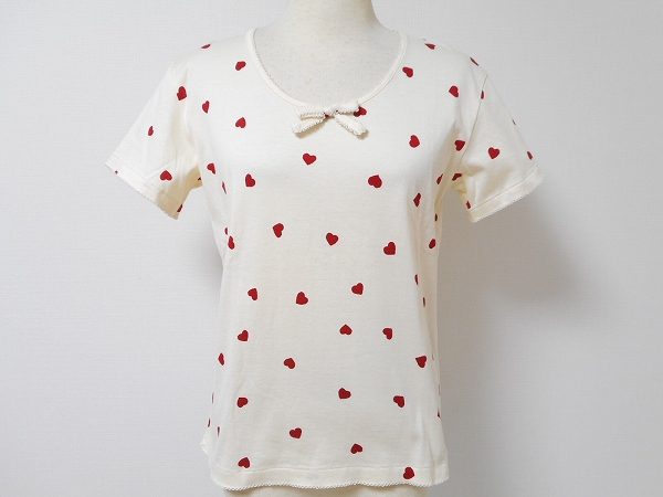 フェミニンでキュートなカネコイサオのハート柄カットソーを買取いたしました