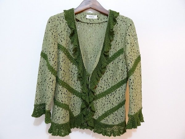 アースカラーでコーディネートが引き締まるインゲボルグのカーディガンを買い取りました