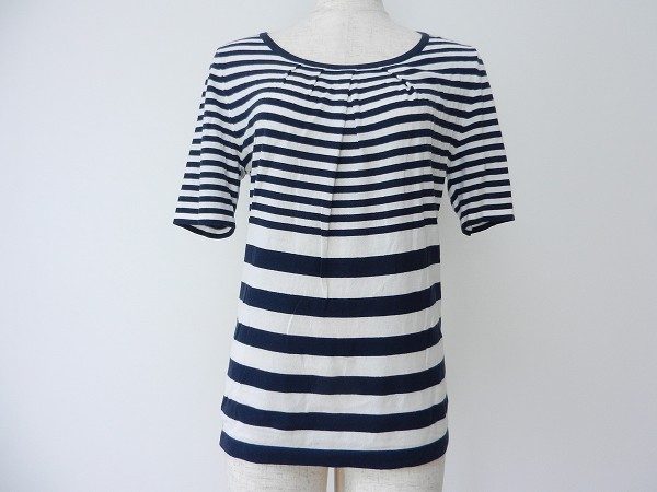 ボーダーのピッチを変化させた新鮮なデザイン。ハナエモリのカットソーを買取いたしました