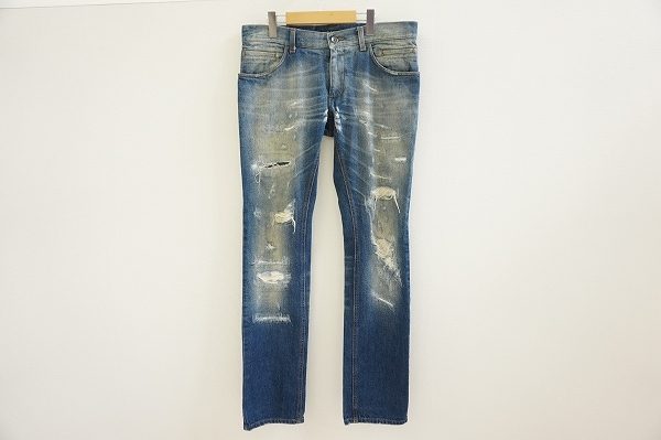 ドルガバらしいアイディアを詰め込んだ、ドルチェ＆ガッバーナのメンズデニムパンツを出張買取いたしました