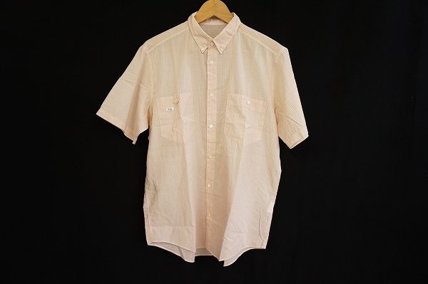 オレンジカラーが親しみと温かみある雰囲気のパパスの半袖ボタンダウンシャツを店頭預かり買取いたしました