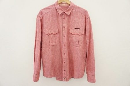 ファッショナブルな赤をラフに纏う！パパスの長袖シャツを出張買取いたしました