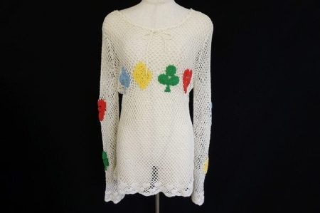 ポップで可愛いトランプ柄の伊太利屋のニットを宅配買取いたしました