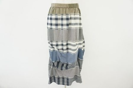 パステルな色使いがかわいい、慈雨センソユニコのパッチワークスカートを買取しました