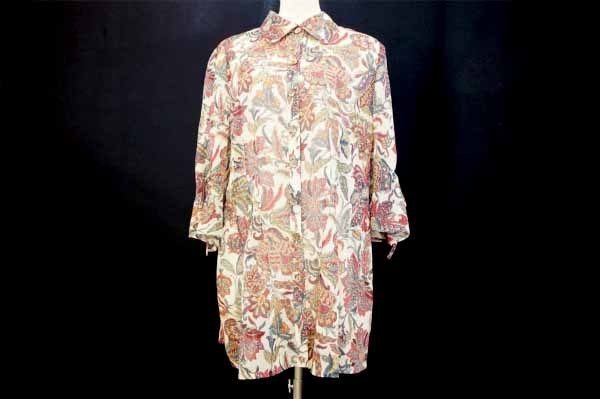 ボヘミアンな雰囲気香るレッドカラーのレリアンのシャツブラウスを買取いたしました