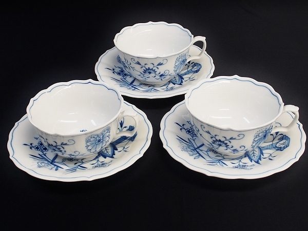 優雅にティータイムや食事を楽しめるパートナー、マイセンのカップ＆ソーサーを買取いたしました