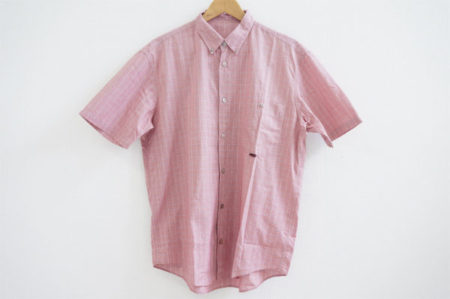 さりげないチェック柄で小洒落たデザイン、パパスの半袖シャツを宅配買取いたしました