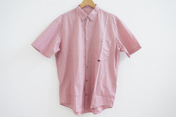 さりげないチェック柄で小洒落たデザイン、パパスの半袖シャツを宅配買取いたしました