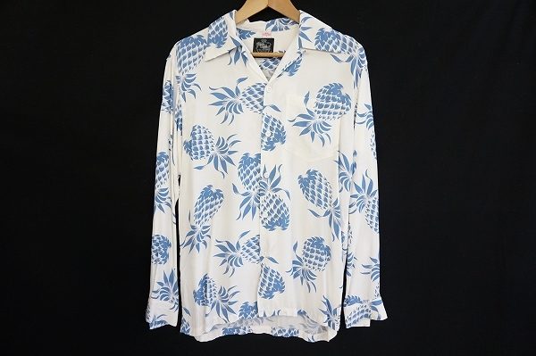 誰でもさらりと着こなせる爽やかなパイナップル柄！コナベイハワイのアロハシャツを宅配買取いたしました