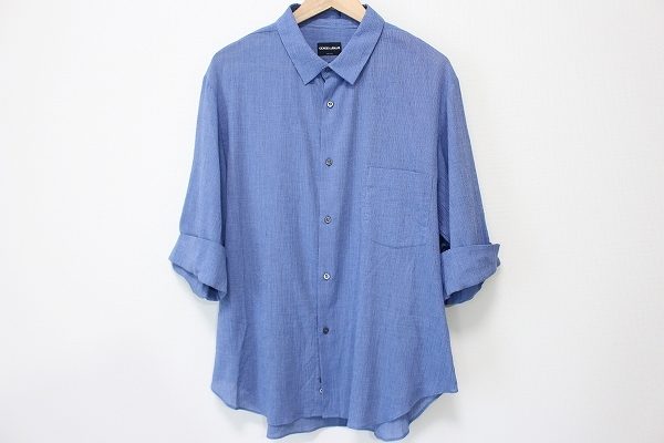 素材感が素敵なジョルジオアルマーニの七分袖シャツを買い取りました