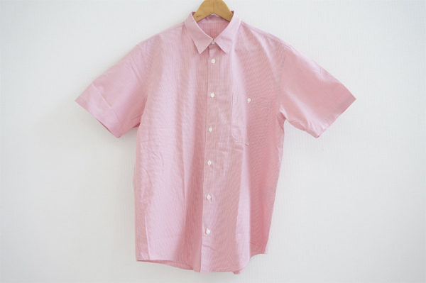あたたかい季節に着たくなるピンクカラー、パパスの半袖シャツを出張買取いたしました