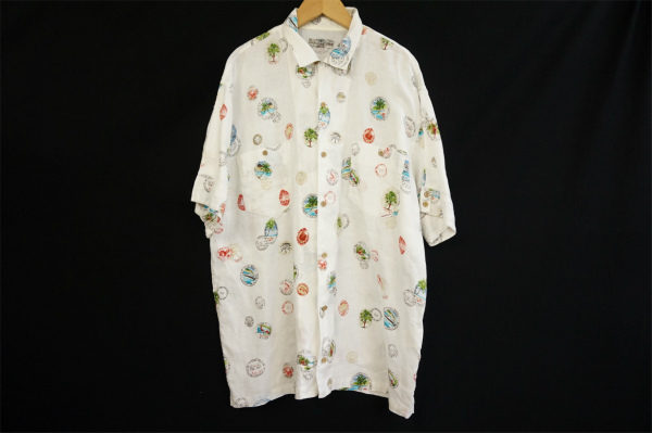 アロハすぎない爽やかなデザイン、パパスのアロハシャツを宅配買取いたしました