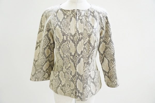 タエアシダのパイソン柄ジャケットを買い取りさせていただきました