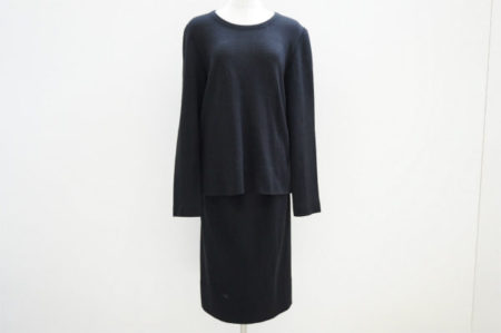 おしゃれな普段着にも！齋藤都世子の黒のセットアップを買い取りました