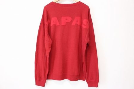 リラックスシルエットでもお洒落な男性のオフシーンにぴったりなパパス（Papas）のトレーナーを宅配買取にてお売り頂きました