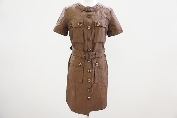 人気のアースカラー！バーバリーのシャツワンピースを買い取りました