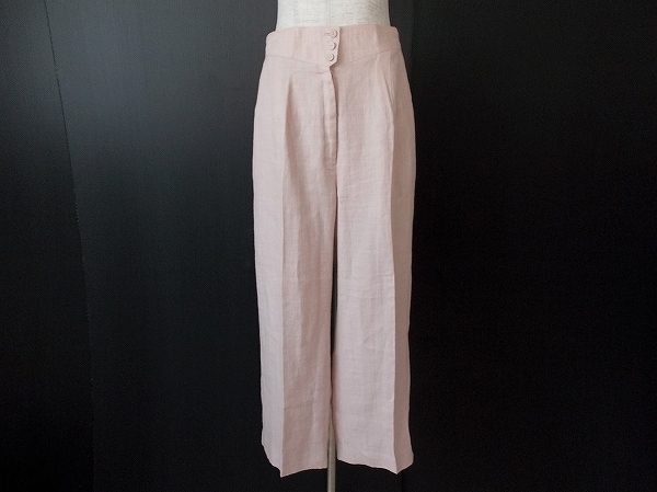 綺麗な薄いピンク色が可愛らしいバライロノクラシの麻素材のワイドパンツを宅配買取しました