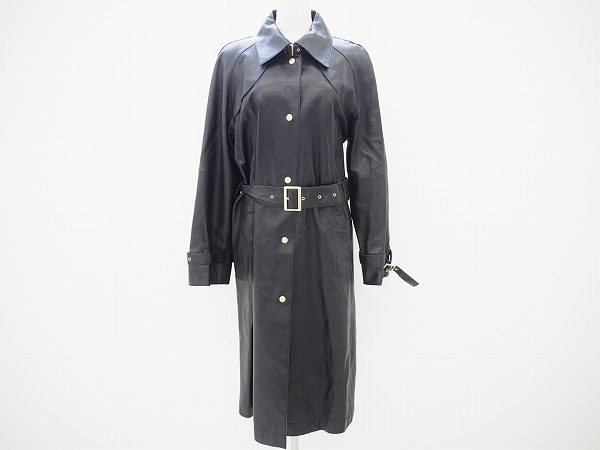 優雅でかっこいい大人の着こなしにおすすめしたい、レリアンのラムレザーコートを買取いたしました