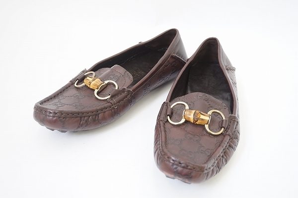 ドライブ中も足元が快適、グッチのドライビングシューズを買取いたしました